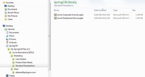 springcm business sync screen shot