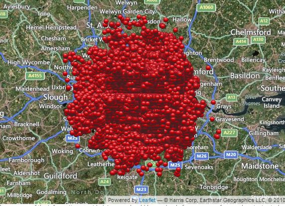London Blitz Map 