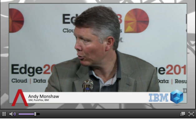 Andy Monshaw of PureFlex on theCUBE at IBM Edge