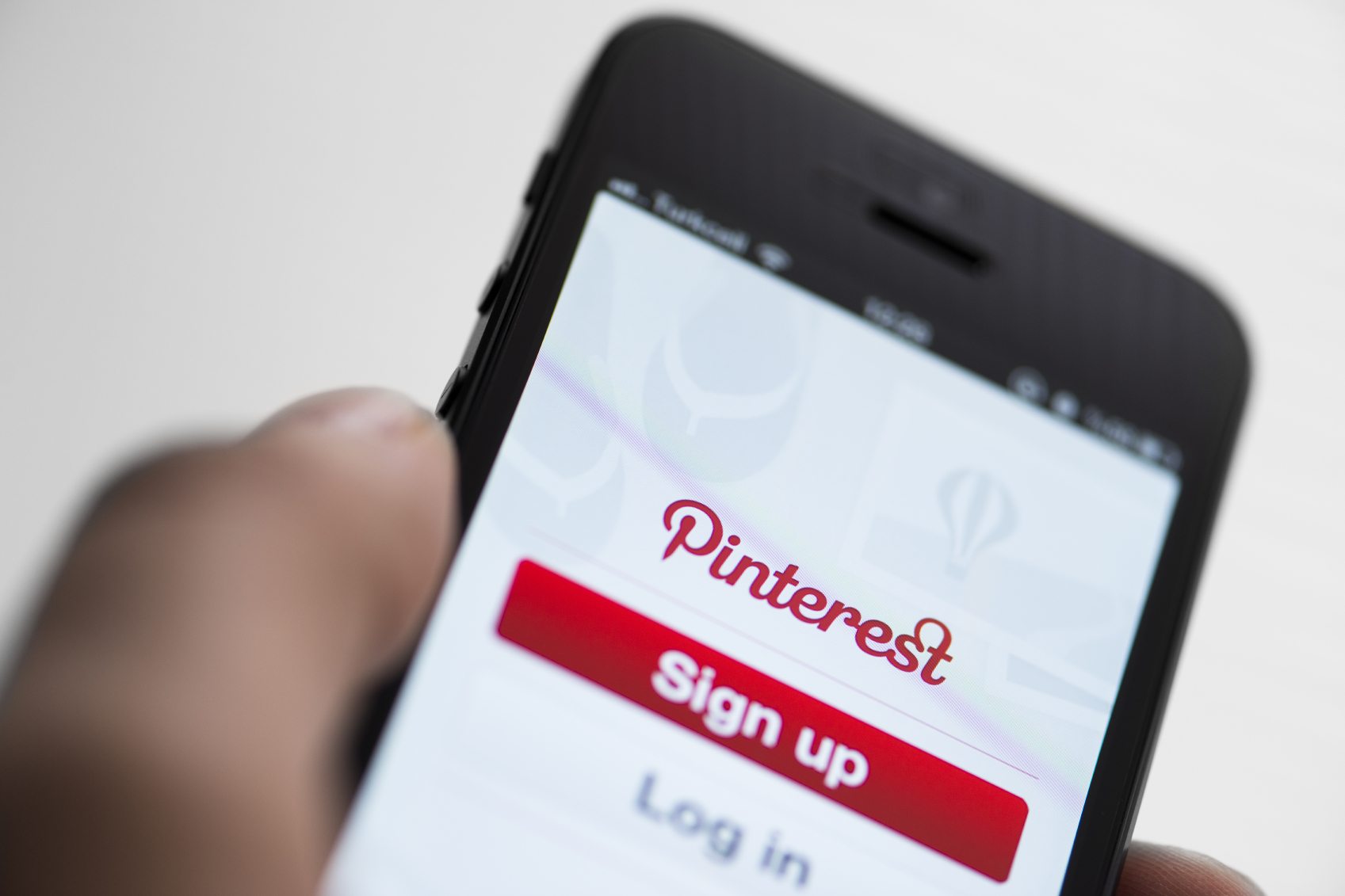 pinterest app sign in