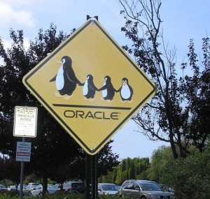 Linux crossing at Oracle