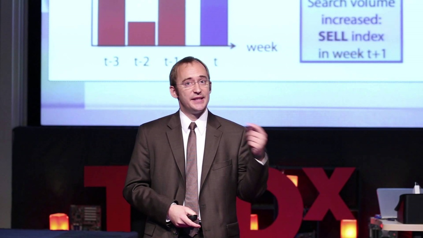 University of Warwick researcher Tobias Preis giving a TED Talk