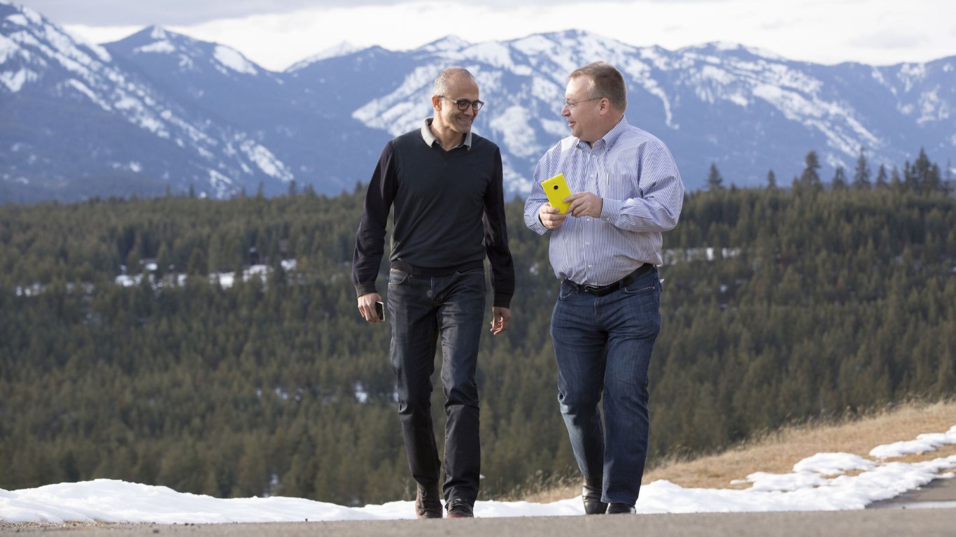 Microsoft's Nadella and Elop Saying Bye Bye To The Lumia Brand