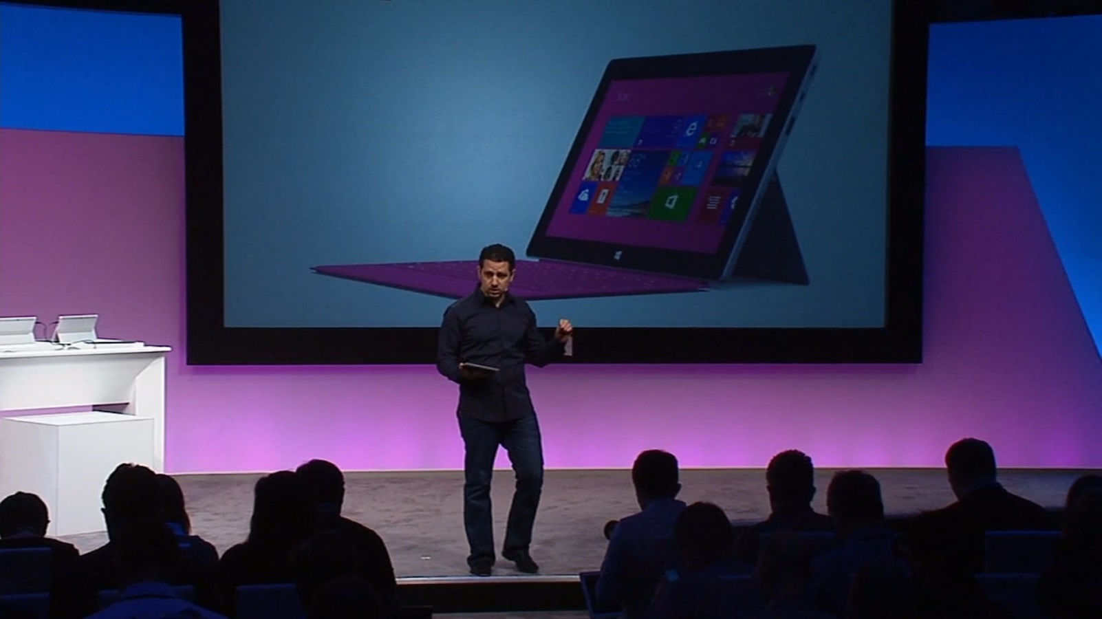Panos Panay Showing Off The Surface 2