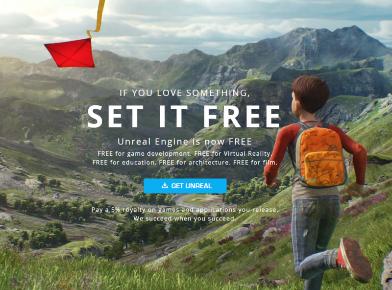Unreal Engine 4 is now free, but Epic Games gets 5 in royalties