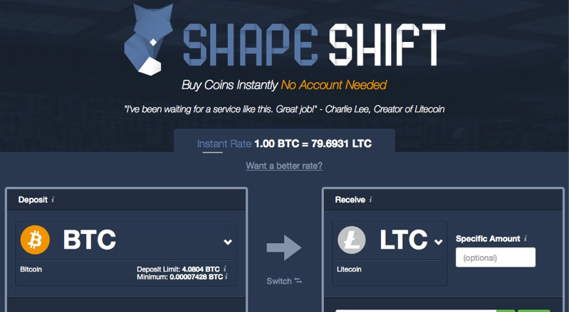 shapeshift btc