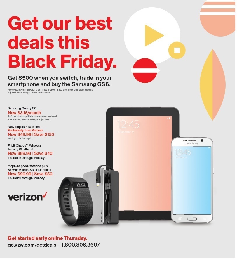 Verizon’s Black Friday deals 5 days of specials on smartphones