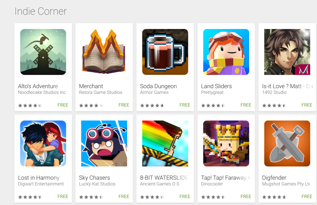 Google quietly introduced a curated indie games list to the Play Store -  SiliconANGLE