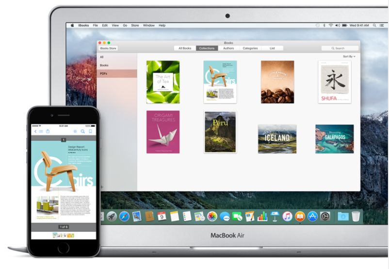 are books in ibooks synced across devices