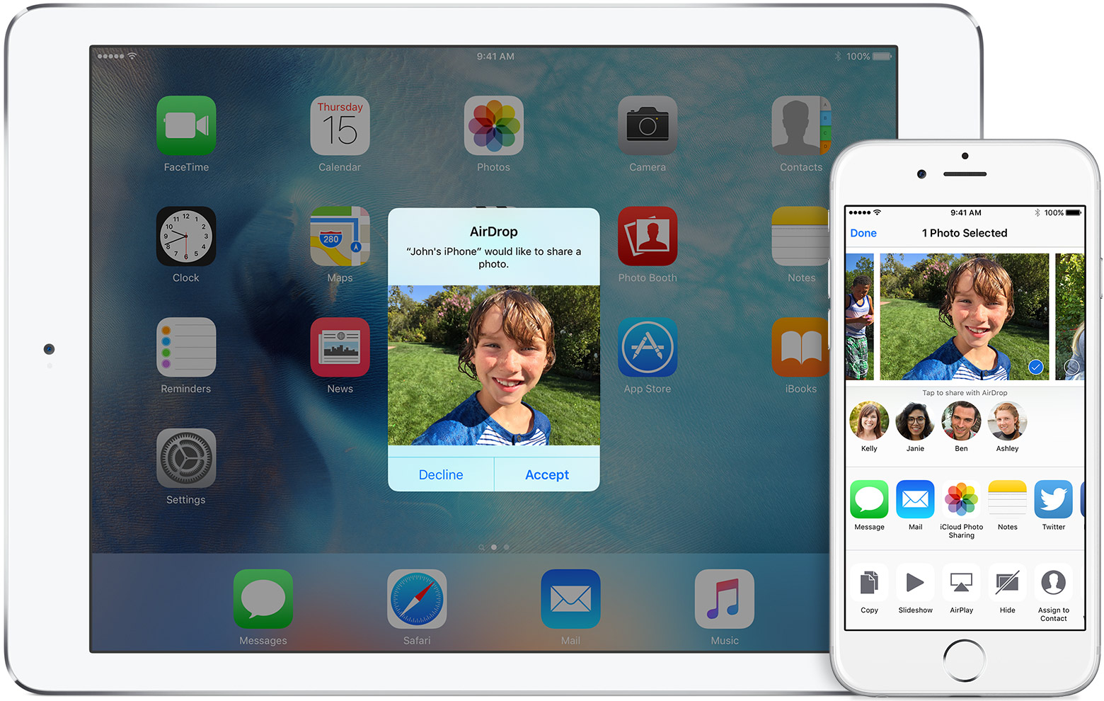 how to share airdrop from iphone to macbook
