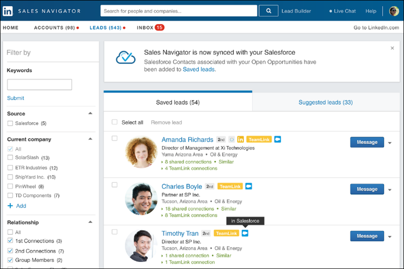 Salesforce Integration for LinkedIn   Salesbolt