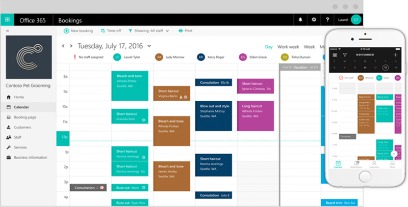 New Microsoft Bookings helps companies manage their appointment