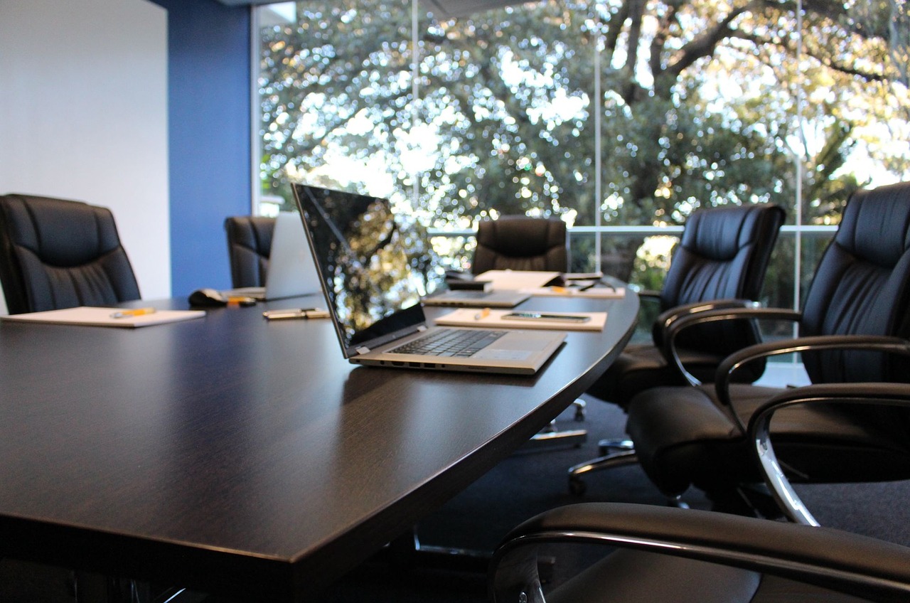 Corporate boardroom meeting office