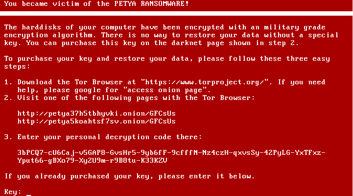 Как да се отървем от Petya Ransomware Petya-lock-screen