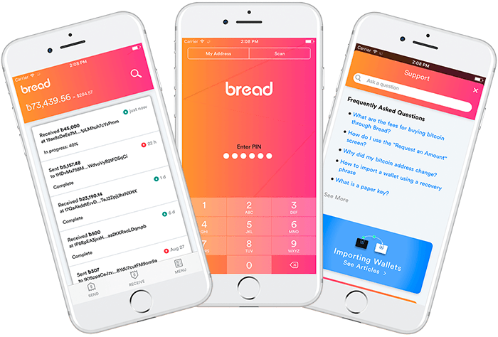 Now Called Bread Breadwallet Releases A Revamped Bitcoin Wallet App - 