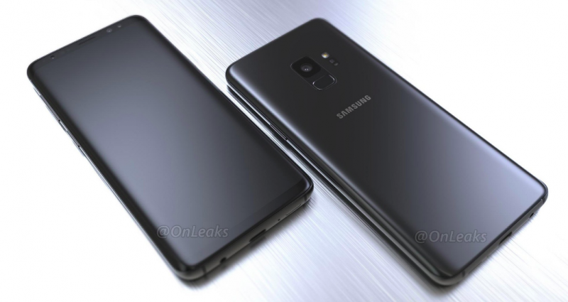 Leaked images of the Samsung Galaxy S9 via Steve Hemmerstoffer (@OnLeaks)