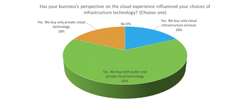 Impact of the cloud experience on technology selection (Image: Wikibon)