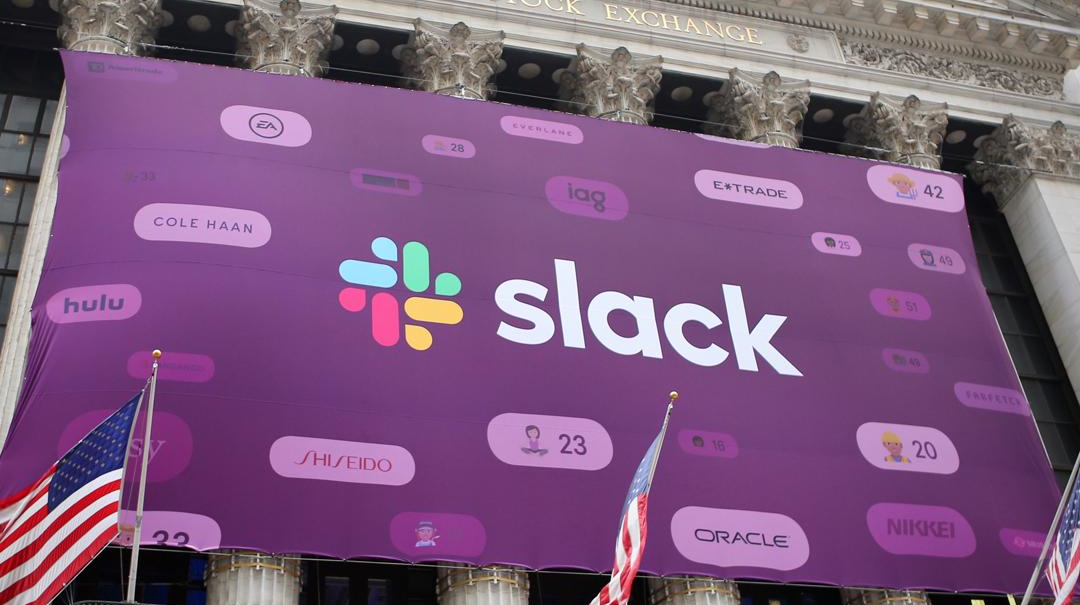 slack technologies share price