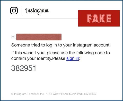 Facebook Scam: 'Someone Tried To Log in to Your Account