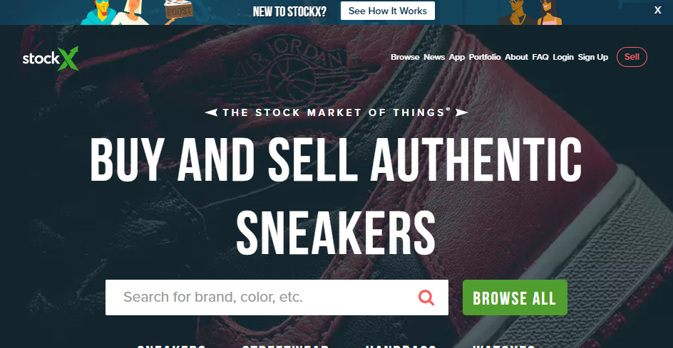 sneaker trading site