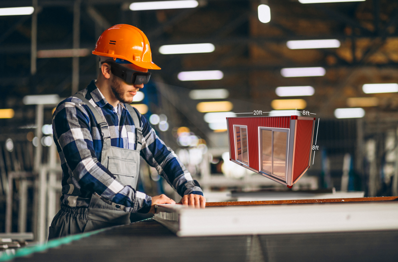 Worker wearing X2 Glasses. Photo: ThirdEye Gen