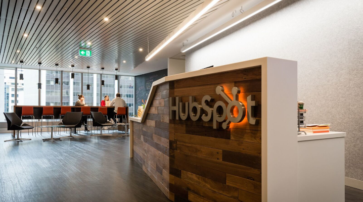 HubSpot office lobby: HubSpot Hacked