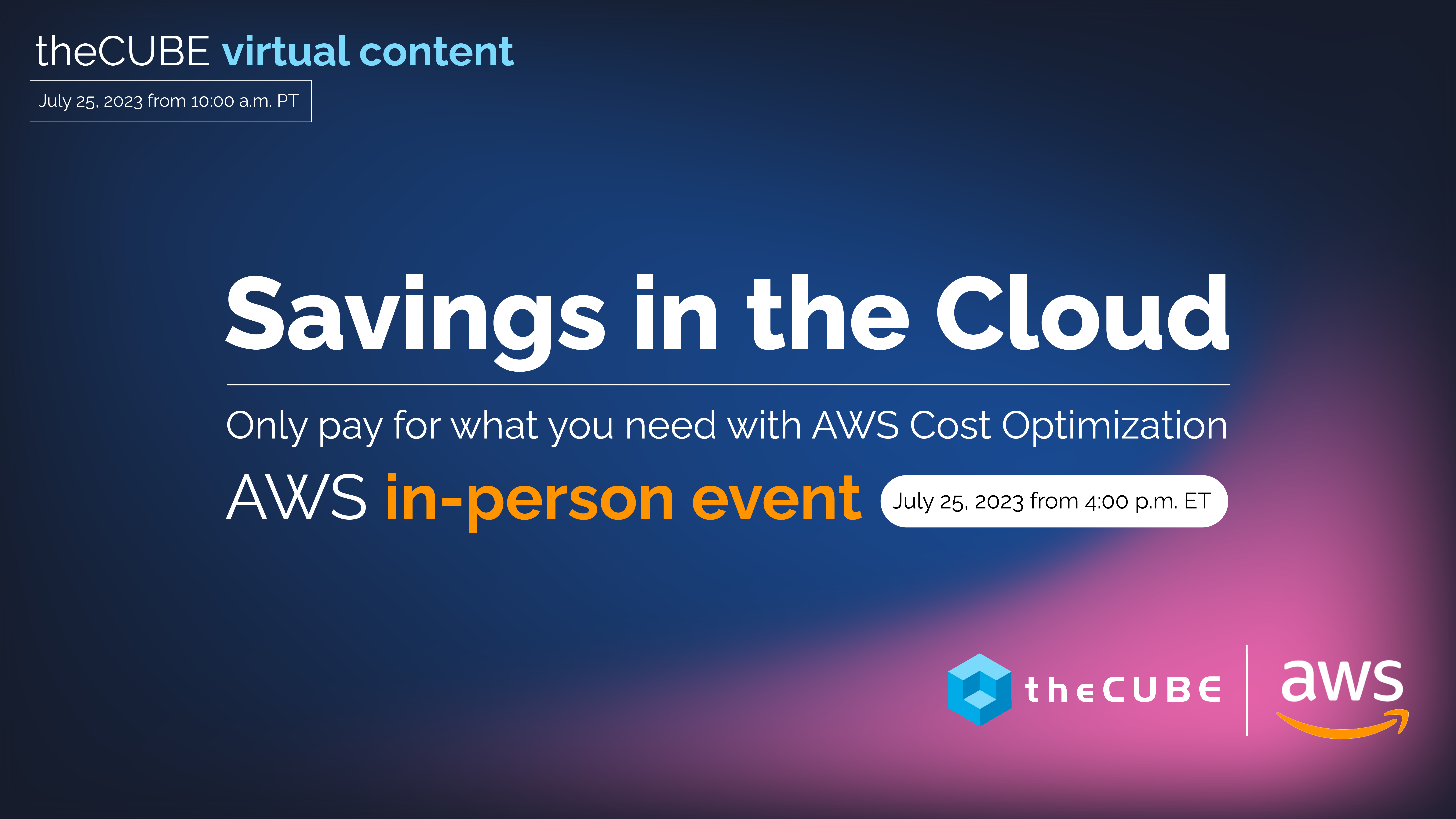 AWS Savings in the Cloud 2023