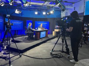TheCUBE’s John Furrier and Dave Vellante get ready for discussions and analysis at the “Future-Ready Storage Redefining Data Center Boundaries” event.