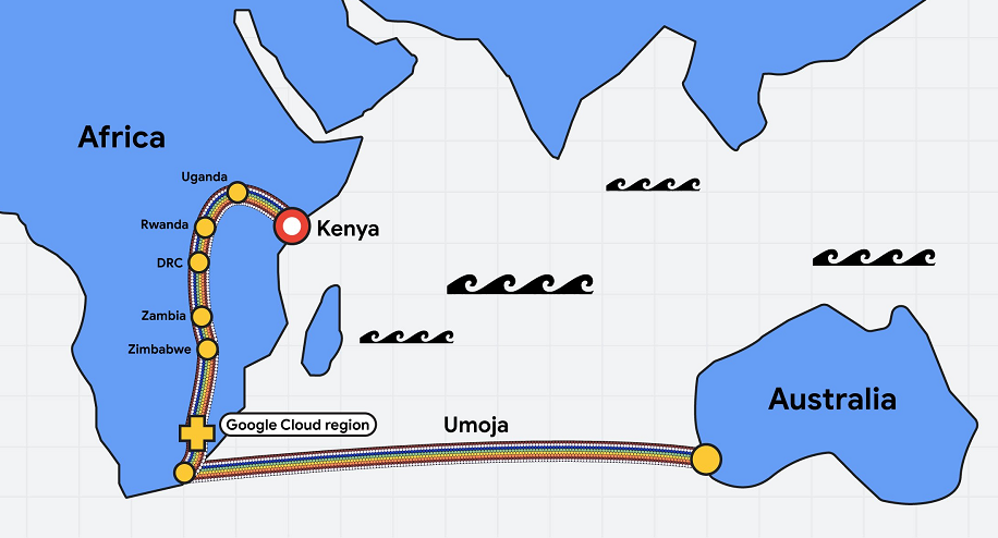 Google details plans for new subsea internet cable linking Africa and Australia