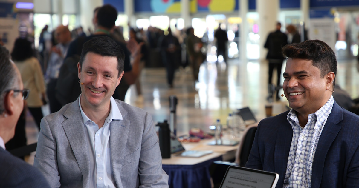 Scott Leach VP of APAC at Varonis Systems Inc and Maheswaran Shanmugasundaram CM, India at Varonis talking to theCUBE about data security in AI at RSA Conference 2024