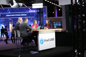 Shannon Champion, VP of product marketing at Dell Technologies Inc and Caitlin Gordon, VP of product management at Dell talking to theCUBE about hybrid AI at Dell Technologies World (Las Vegas) 2024