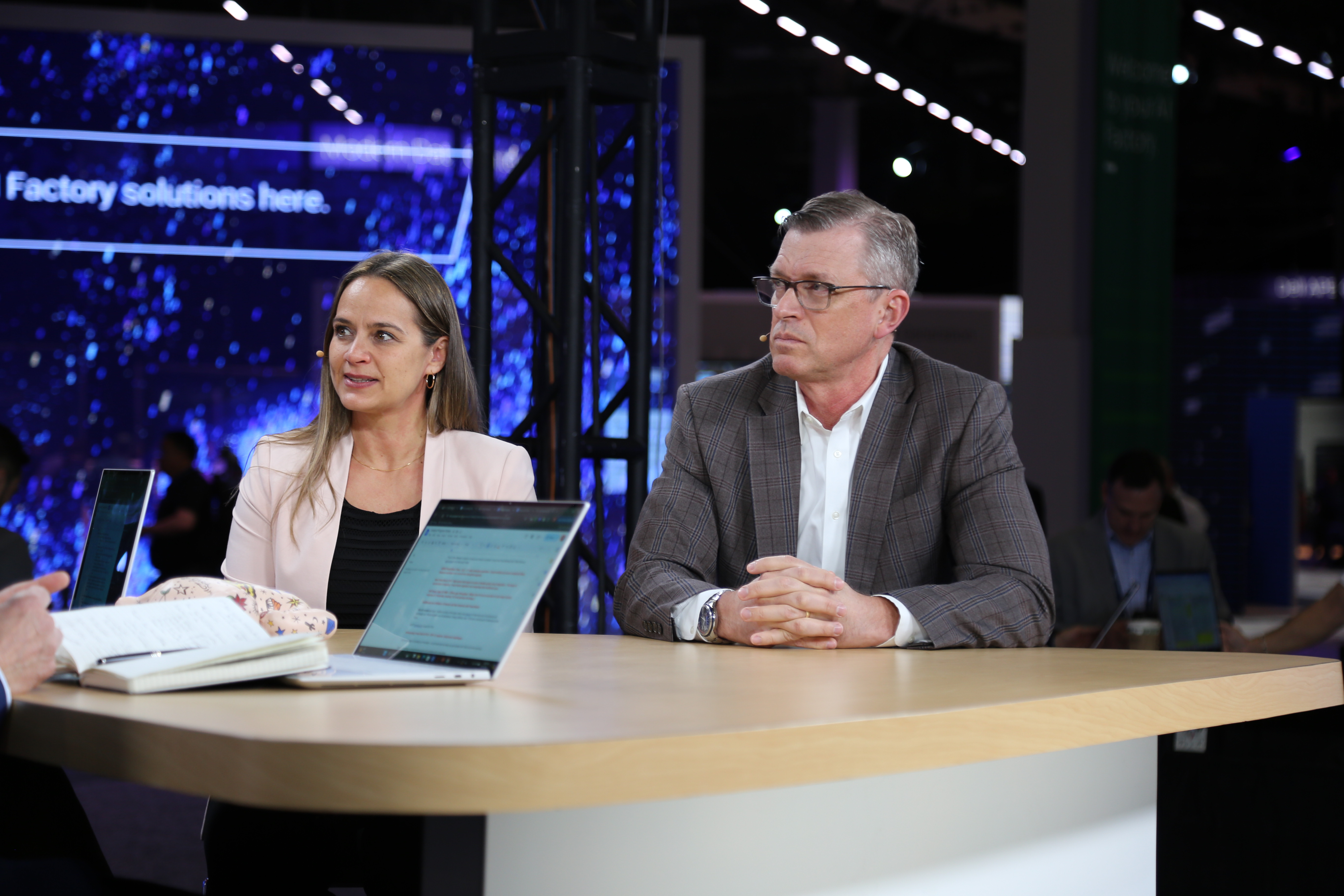 Shannon Champion, VP of product marketing at Technologies Inc. and Drew Schulke, VP of product management at Dell talking to theCUBE about data storage efficiency at Dell Technologies World 2024