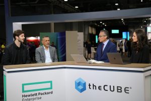 Jordan Nanos of HPE and Enayet Shabon of Peraton Inc talking to theCUBE about HPE AI solutions at HPE Discover 2024