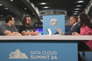 John Adams, VP of architecture at VideoAmp, and Jeff Hollan, head of developer tools at Snowflake talk to theCUBE about media measurement technology at Data Cloud Summit 2024.