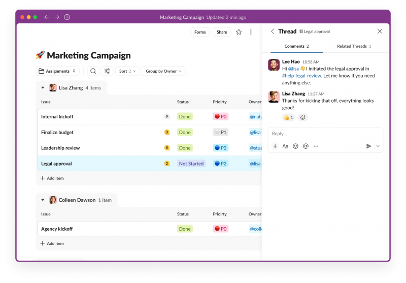Slack launches Slack Lists, a new feature for paid users to integrate project and task management into the app, including helping to structure conversations (Mike Wheatley/SiliconANGLE)