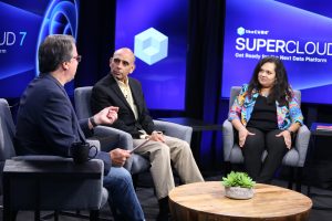 John Furrier and Sanjeev Mohan of theCUBE discussed open data formats with Dipti Borkar, vice president and general manager at Microsoft, during Supercloud 7.