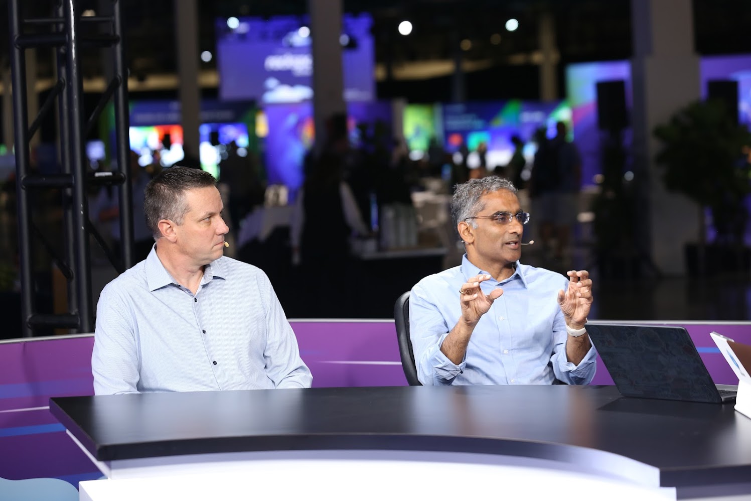 Chris Wolf, global head of AI at Broadcom, and Ram Velaga, SVP at Broadcom talk about network performance with theCUBE during VMware Explore 2024.