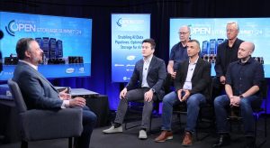 Rob Strechay, Research Analyst for theCUBE, talks with an industry panel about AI server solutions during Supermicro Open Storage Summitt 2024.