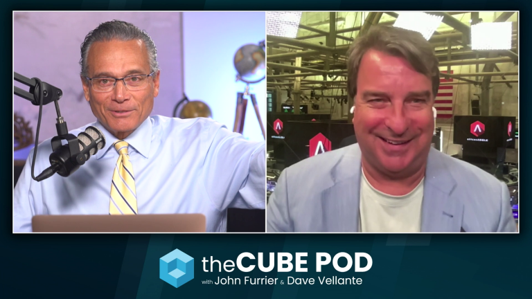 Dave Vellante and John Furrier discussed Meta Llama spending momentum on theCUBE Podcast, 27 September 2024