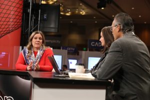 Jennifer Johnson, CMO of CrowdStrike talks to theCUBE about CrowdStrike marketing at Fal.Con 2024