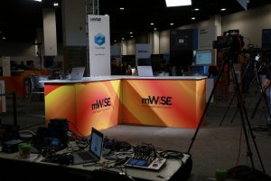 TheCUBE on set to talk about AI in cybersecurity at mWISE 2024.