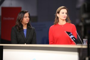 Manasi Jagannatha, head of strategic partnerships for business applications, Linux and containers at Amazon Web Services Inc., and Bria Huber, global cloud alliances leader at Red Hat Inc., talk to theCUBE during Red Hat Summit 2025 about how ROSA enables a consistent hybrid cloud experience.
