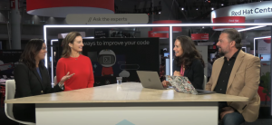 Manasi Jagannatha, head of strategic partnerships for business applications, Linux and containers at Amazon Web Services Inc., and Bria Huber, global cloud alliances leader at Red Hat Inc., talk to theCUBE during Red Hat Summit 2025 about how ROSA enables a consistent hybrid cloud experience. 
