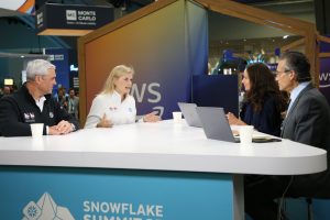 Mike Gannon, CRO at Snowflake, and Denise Persson, CMO at Snowflake, talk with theCUBE about marketing initiatives during the Snowflake Summit.