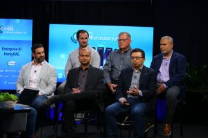 Ben Lee, Supermicro, Nave Algarici, Nvidia, Phil Manez, VAST, Tahmid Rahman, Solidigm, Kelley Osburn, Graid, and Saurabh Giri, Voltage Park, speak with theCUBE about setting up an infrastructure for enterprise RAG at Open Storage Summit 2025.