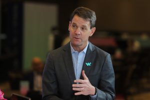Carter Busse, chief information officer of Workato, discussed AI governance during WOW World of Workato 2025