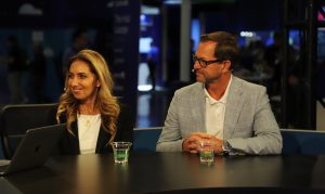 Tara Fine, Americas channel chief of Broadcom, and Pierre Cayouette, VMware practice lead at Pellera Technologies, talk about the partner ecosystem during VMware Explore 2025.