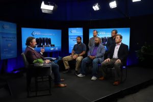 Giorgio Regni of Scality, Anders Graham of Kioxia, Kevin Tubbs of WekaIO, Allen Liu of Supermicro, and John Kim of Nvidia talk with theCUBE about data storage at the Open Storage Summit.