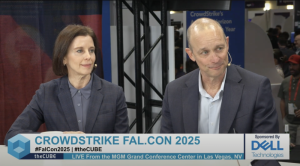 Lori Zwilling, senior director of software product management at Dell, and Todd Cramer, senior director of security ecosystem business development, Intel Client Computing Division, at Intel, talk about autonomous cybersecurity with theCUBE during CrowdStrike Fal.Con 2025.
