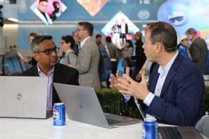 Dave Dohnalik, senior vice president of technology strategy and enterprise products at PepsiCo, and Johannes Evenblij Garza, senior vice president of global sales and marketing transformation at PepsiCo., talk with theCUBE about AI agents during Dreamforce 2025.